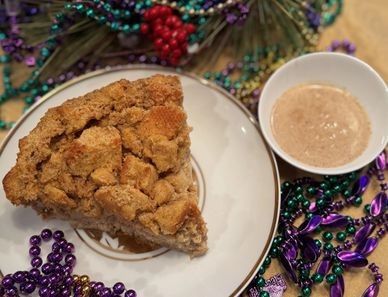 New Orleans-style Bread Pudding with warm Bourbon Sauce